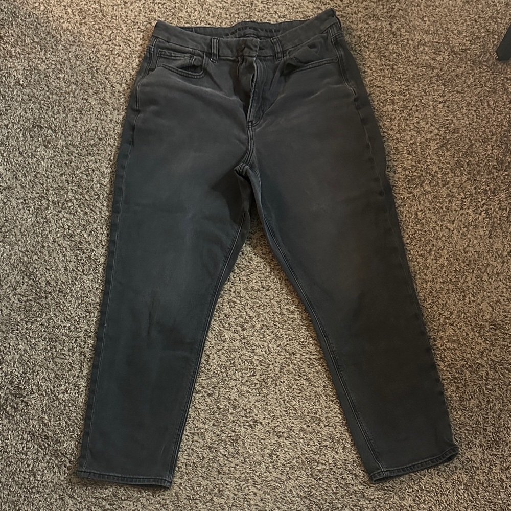 American Eagle Outfitters Womens Dark Gray/ distressed black Jeans